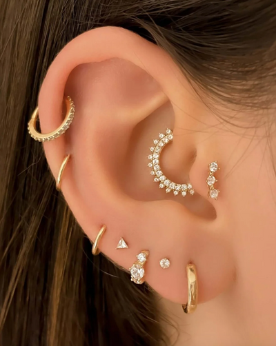 Piercing Oreille Diamant - Agate Piercing